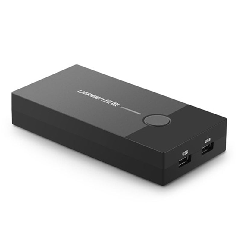 KVM switch 2 cổng - Chuyển 2 CPU Laptop ra 1 màn hình điều khiển phím chuột UGREEN 30357 - Phụ Kiện Điện Tử Việt Nam usb kvm 2 cong ugreen 30357