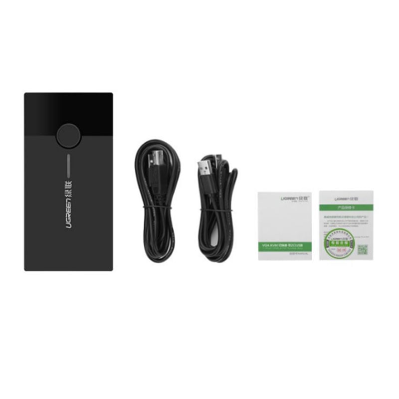 KVM switch 2 cổng - Chuyển 2 CPU Laptop ra 1 màn hình điều khiển phím chuột UGREEN 30357 - Phụ Kiện Điện Tử Việt Nam usb kvm 2 cong ugreen 30357