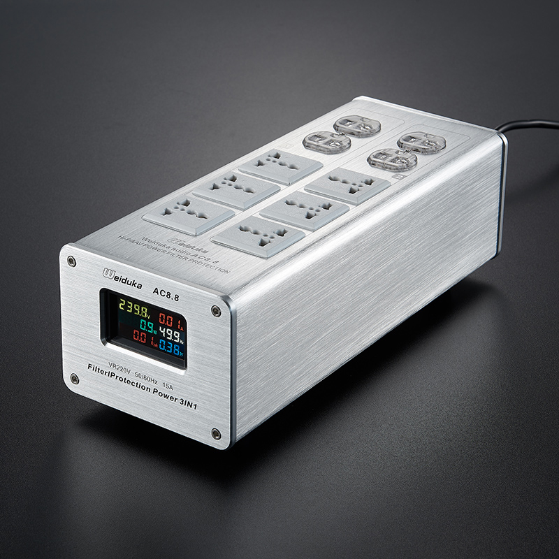 Bộ ổ cắm lọc nguồn điện sạch HIFI bảo vệ quá dòng cho thiết bị âm thanh Amplifier Loa - Phụ Kiện Điện Tử Việt Nam bo loc nguon weiduka ac 8.8