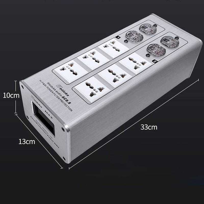 Bộ ổ cắm lọc nguồn điện sạch HIFI bảo vệ quá dòng cho thiết bị âm thanh Amplifier Loa - Phụ Kiện Điện Tử Việt Nam bo loc nguon weiduka ac 8.8