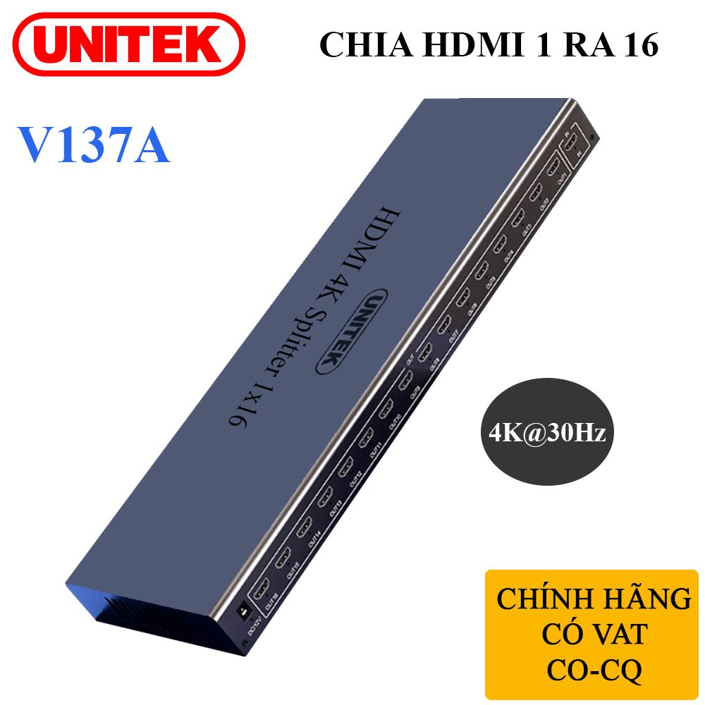 Bộ chia cổng HDMI 1 ra 2 4K2K@30Hz 3D Unitek V130A - Phụ Kiện Điện Tử Việt Nam