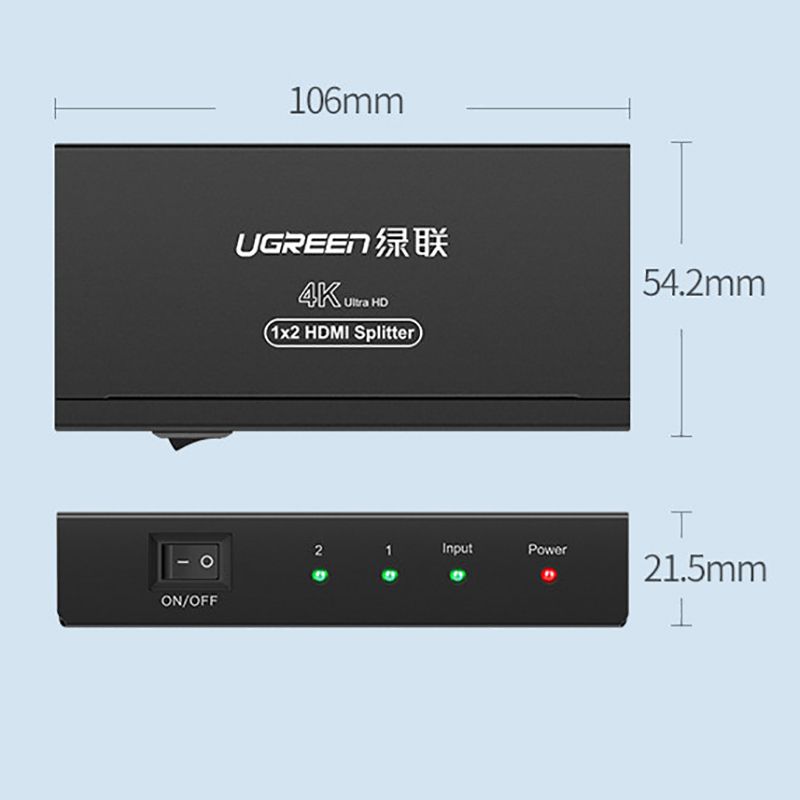 Bộ chia cổng HDMI 1 ra 2 4K 30Hz 3D Ugreen 40201 - Phụ Kiện Điện Tử Việt Nam