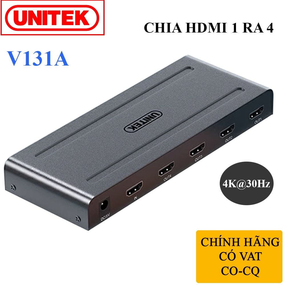 Bộ chia cổng HDMI 1 ra 8 4K2K@30Hz 3D chính hãng Unitek V132A - Phụ Kiện Điện Tử Việt Nam Bộ chia cổng HDMI 1 ra 8 4K2K@30Hz 3D chính hãng Unitek V132A - Phụ Kiện Điện Tử Việt Nam