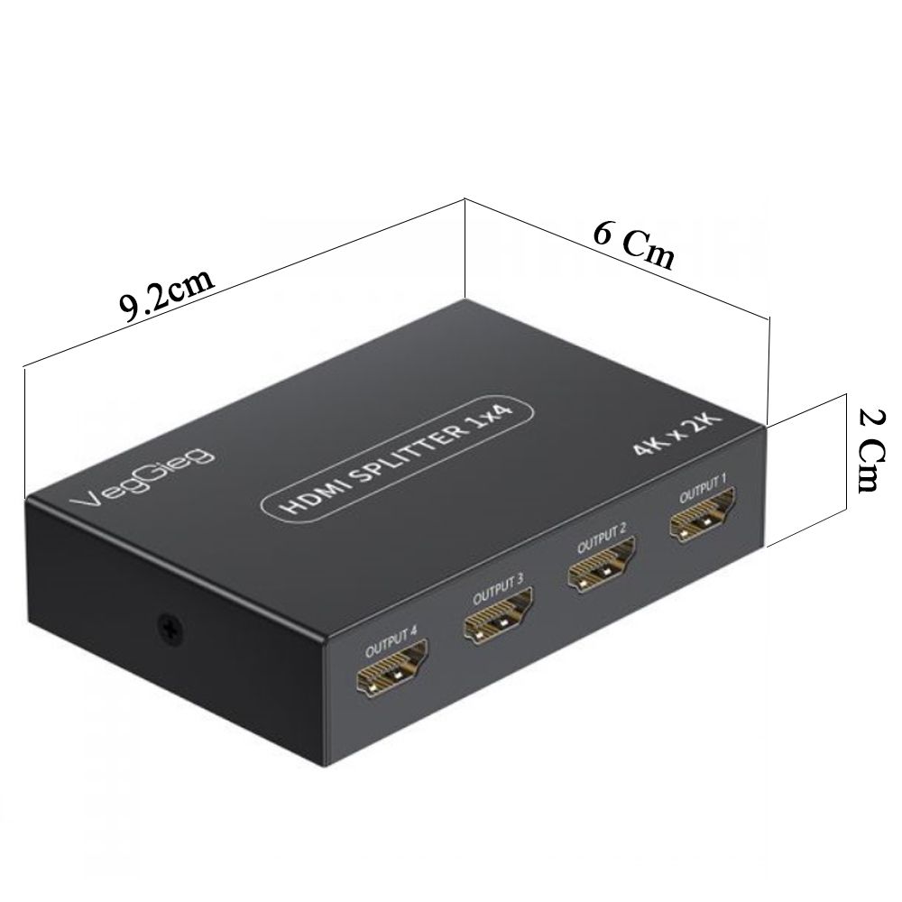 Bộ chia HDMI splitter V1.4 4 port 4K30Hz 3D Veggieg V-HD07 - Phụ Kiện Điện Tử Việt Nam Bộ chia HDMI splitter V1.4 4 port 4K30Hz 3D Veggieg V-HD07 - Phụ Kiện Điện Tử Việt Nam