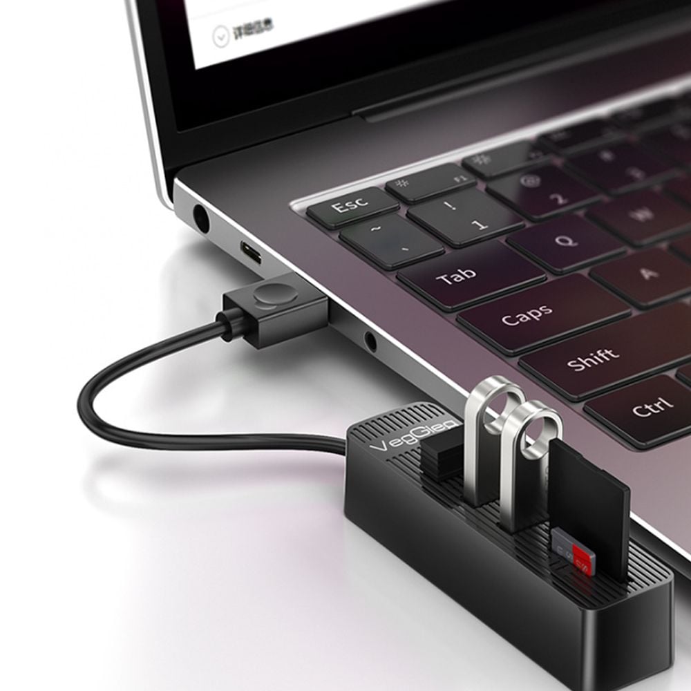 Bộ Chia USB 2.0 ra 3 Cổng USB và Đọc Thẻ Nhớ SD/TF Chính Hãng Veggieg V-C303 - Hub USB 5 trong 1 - Phụ Kiện Điện Tử Việt Nam Bộ Chia USB 2.0 ra 3 Cổng USB và Đọc Thẻ Nhớ SD/TF Chính Hãng Veggieg V-C303 - Hub USB 5 trong 1 - Phụ Kiện Điện Tử Việt Nam
