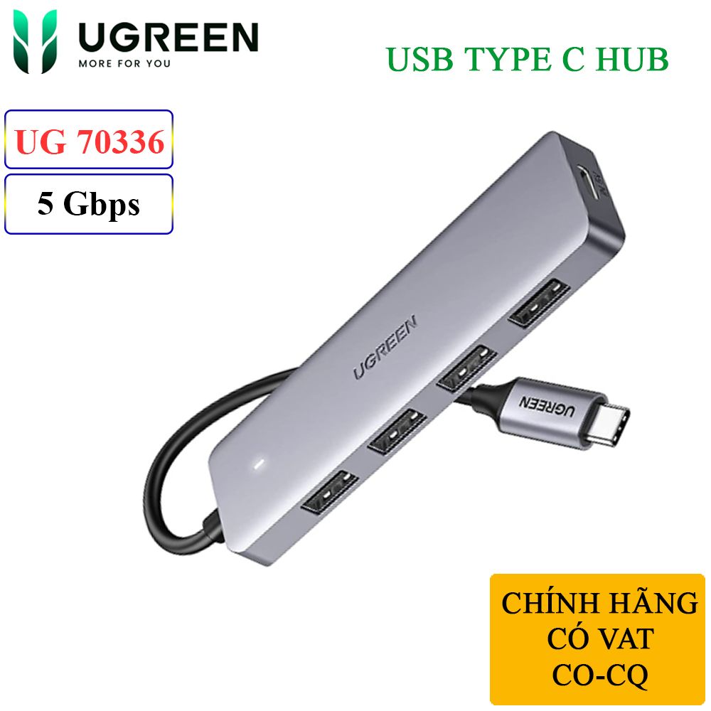 Bộ Chia USB type C ra 4 Cổng USB 3.0 Chính Hãng Ugreen 70336 CM219 - Phụ Kiện Điện Tử Việt Nam Bộ Chia USB type C ra 4 Cổng USB 3.0 Chính Hãng Ugreen 70336 CM219 - Phụ Kiện Điện Tử Việt Nam