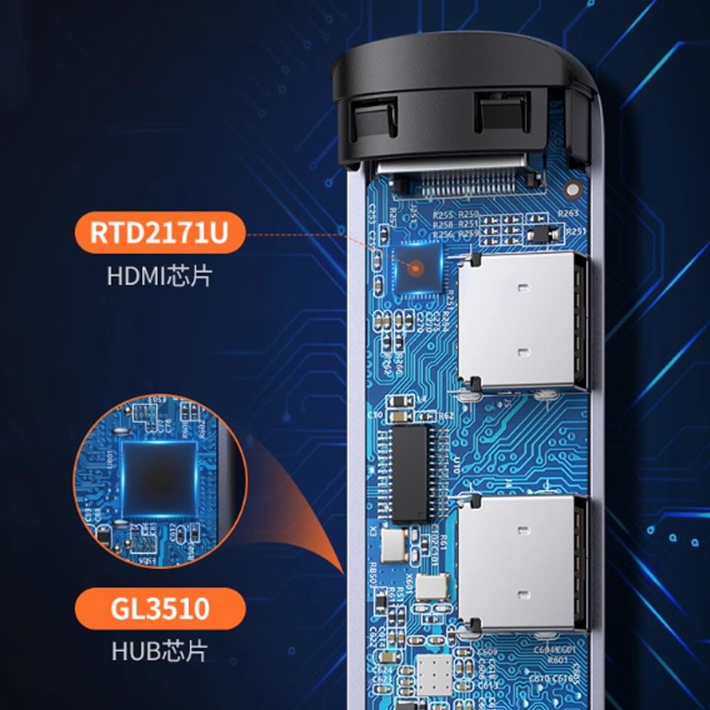 Bộ chia USB typeC ra HDMI 4K@30Hz và USB 3.0 USB 2.0 sạc 100W chính hãng Ugreen 15495 - Phụ Kiện Điện Tử Việt Nam