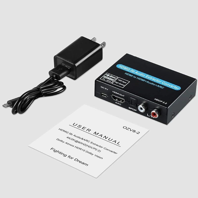 Bộ chuyển HDMI ra audio toslink 5.1 HDMI ARC converter OZV8-2 - Phụ Kiện Điện Tử Việt Nam