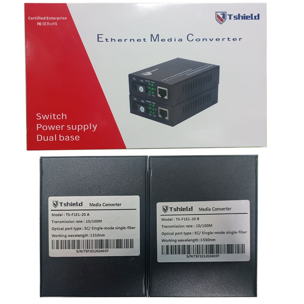 Bộ kéo dài RJ45 qua cáp quang Single mode 20Km 10/100 chính hãng T-Shield TS-F1E1-20 - Phụ Kiện Điện Tử Việt Nam Bộ kéo dài RJ45 qua cáp quang Single mode 20Km 10/100 chính hãng T-Shield TS-F1E1-20 - Phụ Kiện Điện Tử Việt Nam
