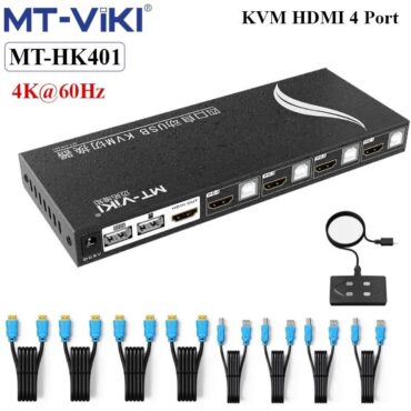 Bộ chuyển mạch HDMI KVM Switch 4 ra 1 cổng - KVM HDMI 4 port V2.0 4K60Hz MT-VIKI MT-HK401 - Phụ Kiện Điện Tử Việt Nam