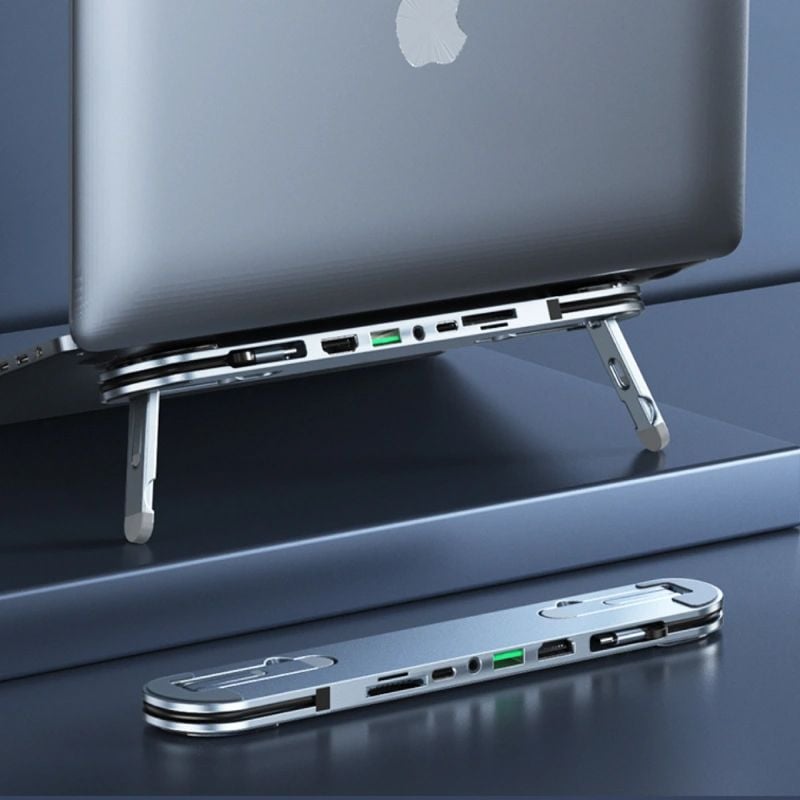 Bộ chuyển USB type C sang HDMI 6 trong 1 kiêm giá kê tản nhiệt Laptop Macbook - Phụ Kiện Điện Tử Việt Nam