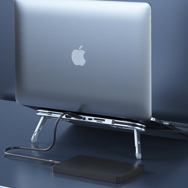 Bộ chuyển USB type C sang HDMI 6 trong 1 kiêm giá kê tản nhiệt Laptop Macbook - Phụ Kiện Điện Tử Việt Nam