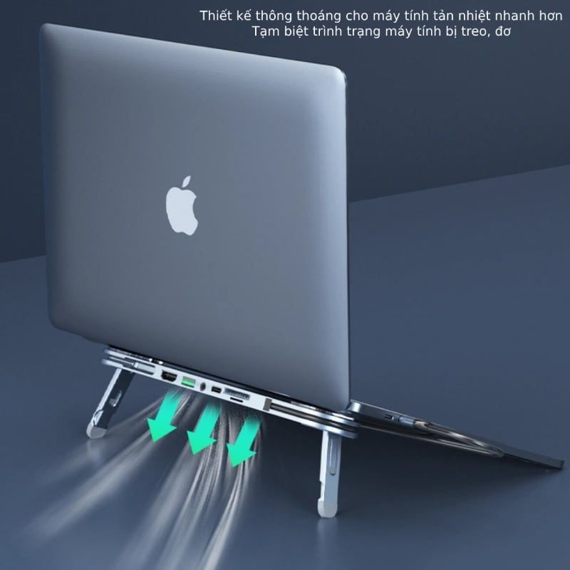 Bộ chuyển USB type C sang HDMI 6 trong 1 kiêm giá kê tản nhiệt Laptop Macbook - Phụ Kiện Điện Tử Việt Nam