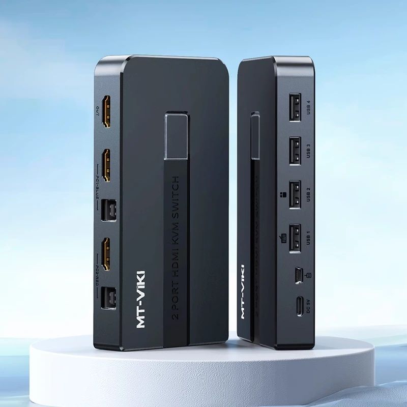 KVM Switch HDMI 2x1 - Bộ chuyển mạch HDMI và USB 2 vào 1 ra 4K60Hz MT-VIKI MT-KH2S - Phụ Kiện Điện Tử Việt Nam