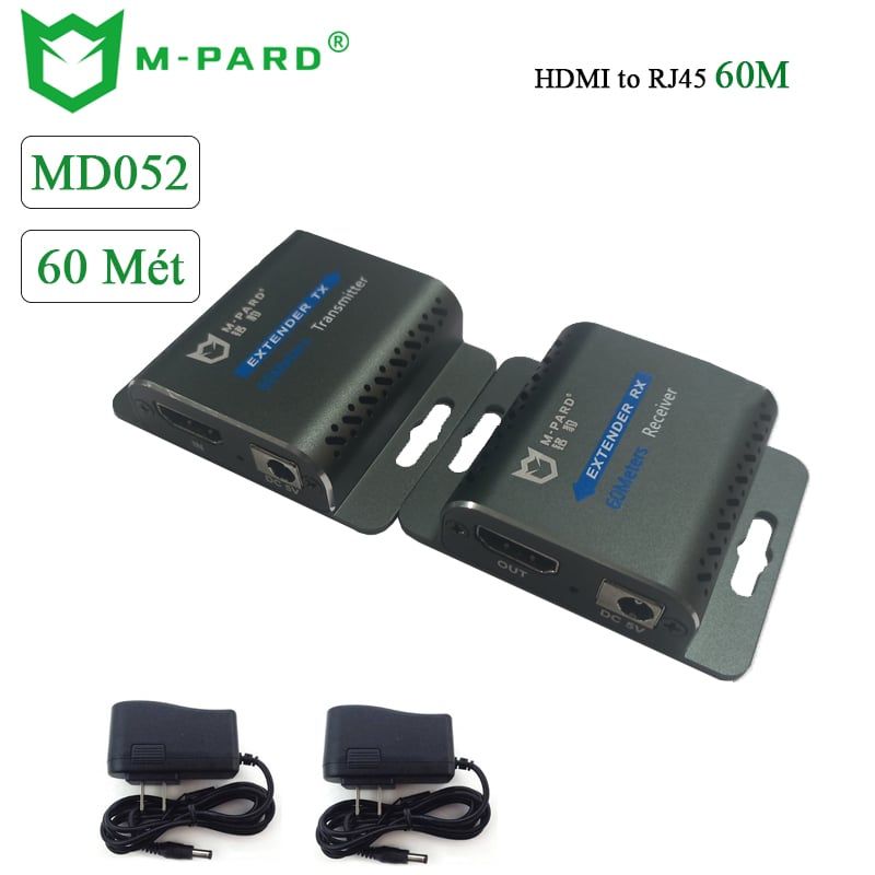Bộ kéo dài HDMI qua cáp mạng RJ45 chính hãng M-Pard MD052 - 60 Mét - Phụ Kiện Điện Tử Việt Nam Bộ kéo dài HDMI qua cáp mạng RJ45 chính hãng M-Pard MD052 - 60 Mét