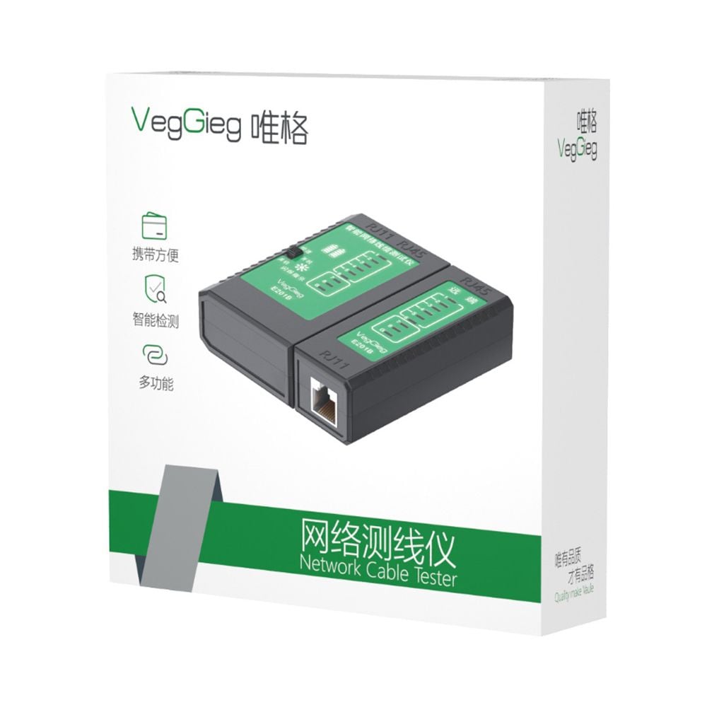 Hộp test cáp mạng RJ45/RJ11 chính hãng VegGieg V-E101 - Phụ Kiện Điện Tử Việt Nam Hộp test cáp mạng RJ45/RJ11 chính hãng VegGieg V-E101 - Phụ Kiện Điện Tử Việt Nam