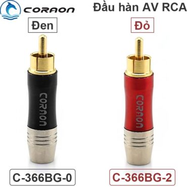 Đầu hàn jack cắm AV/RCA mạ vàng 24K Coraon C-366BG (1 chiếc) - Phụ Kiện Điện Tử Việt Nam
