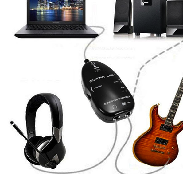 Cáp USB Guitar Link kết nối guitar với máy tính - Cáp USB sang 6.5mm - Phụ Kiện Điện Tử Việt Nam Cáp USB Guitar Link kết nối guitar với máy tinh