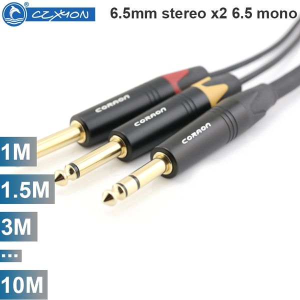 cap 6.5mm stereo ra 2 6.5mm mono