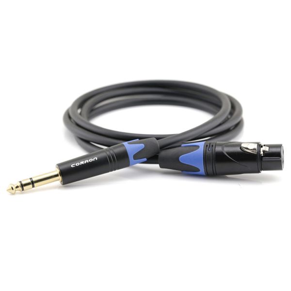 Cáp âm thanh 6.5mm stereo ra XLR cổng cái Coraon Z-NP3X-B + LC3FX-B 1M 1.5M 3M 5M 10M - Phụ Kiện Điện Tử Việt Nam cap 6.35mm ra 3 pin xlr
