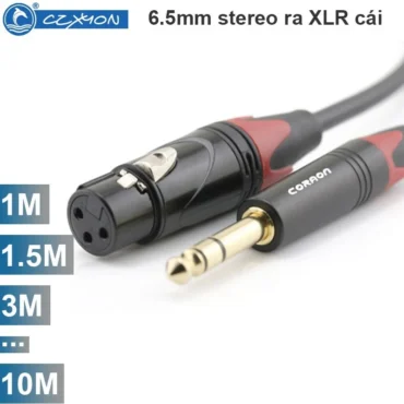 Cáp âm thanh 6.5mm stereo ra XLR cổng cái Coraon Z-NP3X-B + LC3FX-B 1M 1.5M 3M 5M 10M - Phụ Kiện Điện Tử Việt Nam
