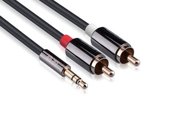 Cáp Audio 3.5mm to 2 RCA UGREEN mạ vàng 24k 1.5M 2M 3M 5M - Phụ Kiện Điện Tử Việt Nam Cáp Audio 3.5mm to 2 RCA UGREEN mạ vàng 24k 1.5M 2M 3M 5M - Phụ Kiện Điện Tử Việt Nam