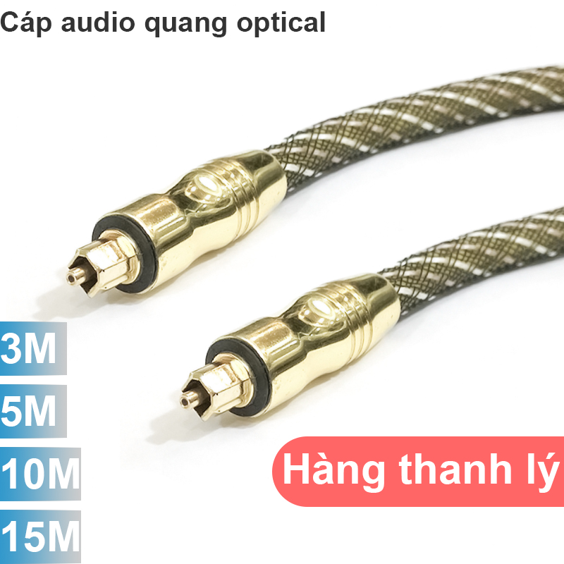 Cáp âm thanh quang audio toslink dài 3M 5M 10M 15M - Phụ Kiện Điện Tử Việt Nam cap audio optical