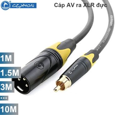 Cáp AV sang canon XLR đực Coraon Z-373BG + LC3MX-B 1M 1.5M 3M 5M 10M - Phụ Kiện Điện Tử Việt Nam