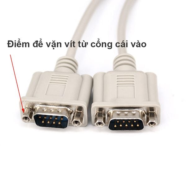 Cáp chia RS232 DB9 cái sang 2 đực 20Cm - Phụ Kiện Điện Tử Việt Nam cap chia rs232 cai sang 2 duc