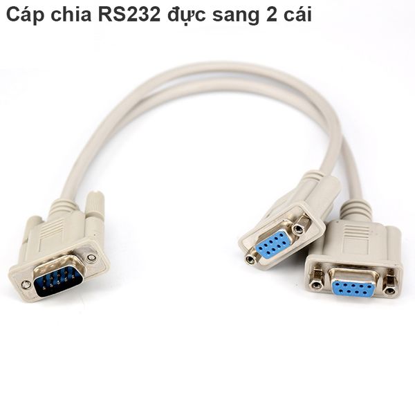 cap chia db9 duc sang 2 cai
