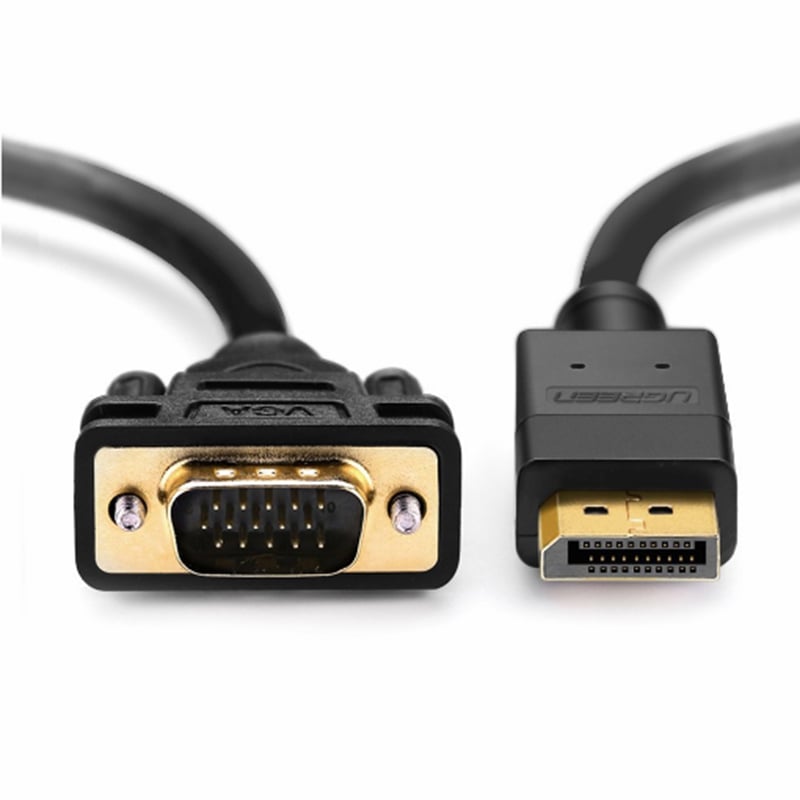 Dây cáp Displayport to VGA 1920*1200 full HD 1080P 1M 1.5M 2M 3M Ugreen - Phụ Kiện Điện Tử Việt Nam day chuyen displayport sang vga ugreen