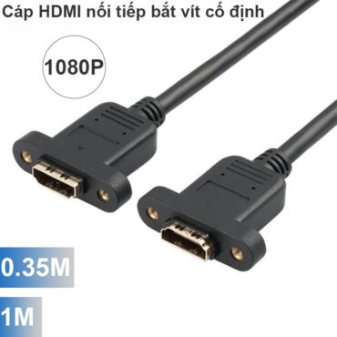 Cáp nối HDMI Female to Female 0.35M 1M - Dây HDMI nối tiếp nối dài 2 cổng cái bắt vít cố định - Phụ Kiện Điện Tử Việt Nam