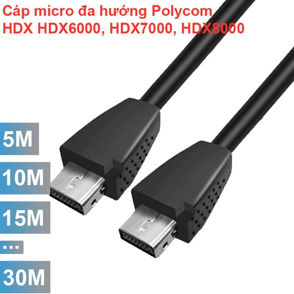 Cáp Micro Polycom dòng HDX6000, HDX7000, HDX8000 dài 5M 10M 15M 20M 30M - Phụ Kiện Điện Tử Việt Nam cap micro cho polycom hdx