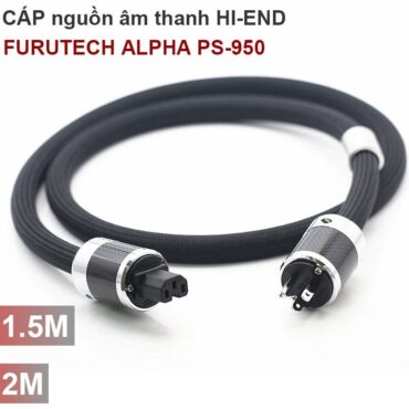 Cáp nguồn âm thanh cho Amplifier 1.5M 2M chính hãng Furutech Alpha PS-950 FL-50M - Phụ Kiện Điện Tử Việt Nam