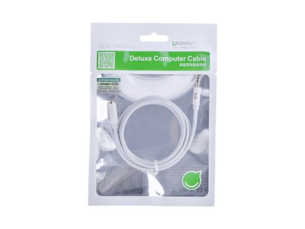 Cáp audio 3.5mm nối dài 0.5M 1M 1.5M 2M 3M 5M Ugreen (vỏ nhựa màu trắng) - Phụ Kiện Điện Tử Việt Nam Cáp audio 3.5mm nối dài 0.5M 1M 1.5M 2M 3M 5M Ugreen (vỏ nhựa màu trắng) - Phụ Kiện Điện Tử Việt Nam