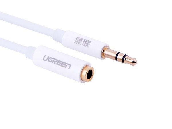 Cáp audio 3.5mm nối dài 0.5M 1M 1.5M 2M 3M 5M Ugreen (vỏ nhựa màu trắng) - Phụ Kiện Điện Tử Việt Nam Cáp audio 3.5mm nối dài 0.5M 1M 1.5M 2M 3M 5M Ugreen (vỏ nhựa màu trắng) - Phụ Kiện Điện Tử Việt Nam