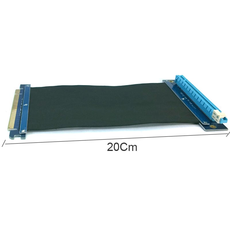 Cáp nối dài khe cắm PCI-Express 3.0 32Gbps 16X cho VGA card 20Cm bẻ góc dưới (không cần cấp nguồn) - Phụ Kiện Điện Tử Việt Nam day riser noi dai khe cam pci-e 16x