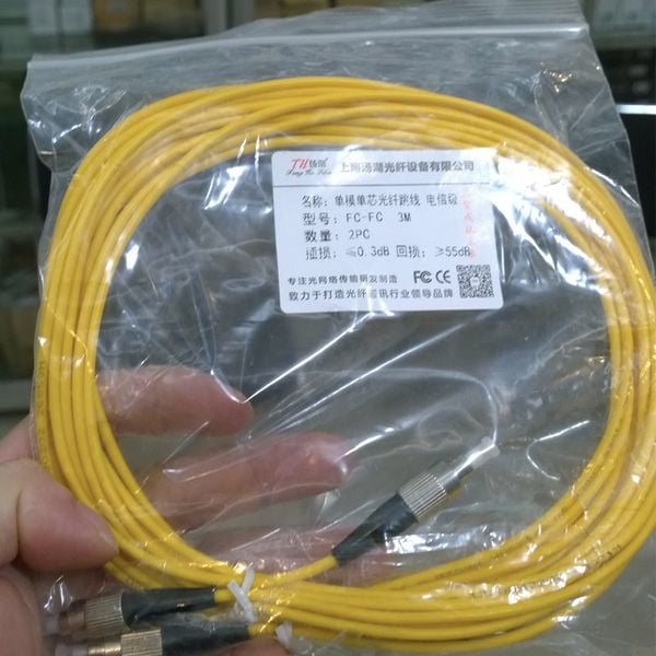 Dây nhảy quang FC sang FC 3 mét 1 sợi - Phụ Kiện Điện Tử Việt Nam cap mang quang fc-fc