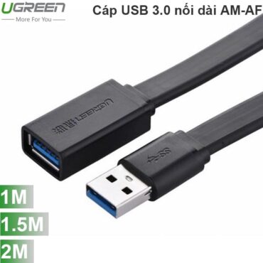 Cáp nối dài USB 3.0 AM-AF dây dẹt 1M 1.5M 2M UGREEN - Phụ Kiện Điện Tử Việt Nam