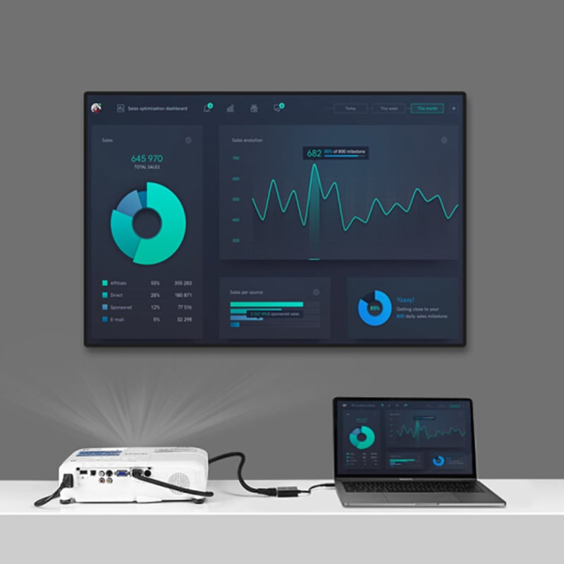 USB-C ra VGA 1080P 15Cm Ugreen 50511 - Phụ Kiện Điện Tử Việt Nam cap chuyen usb-c ra vga ugreen 50250