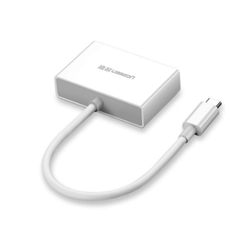 USB type-C to HDMI VGA 15Cm hỗ trợ 1080P 4K30Hz UGREEN 50510 - Phụ Kiện Điện Tử Việt Nam cap chuyen usb-c ra hdmi và vga