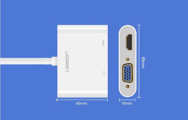 Cáp chuyển đổi Micro HDMI sang VGA HDMI Ugreen 30355 1080P - Phụ Kiện Điện Tử Việt Nam Cáp chuyển đổi Micro HDMI sang VGA HDMI Ugreen 30355 1080P - Phụ Kiện Điện Tử Việt Nam