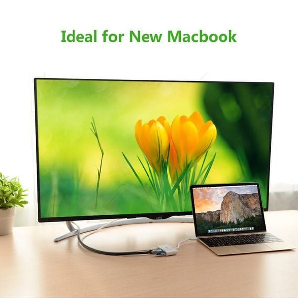 USB-C sang HDMI 4K30Hz1 port USB 3.0 1 port USB type-C power Ugreen 30377 - Phụ Kiện Điện Tử Việt Nam USB-C sang HDMI 4K30Hz1 port USB 3.0 1 port USB type-C power Ugreen 30377 - Phụ Kiện Điện Tử Việt Nam