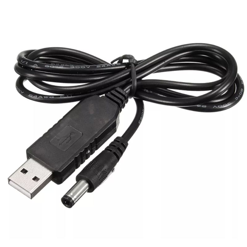 Cáp chuyển nguồn USB 5V ra DC 9V 1A chuẩn cắm 5.5x2.5mm 90Cm - Phụ Kiện Điện Tử Việt Nam