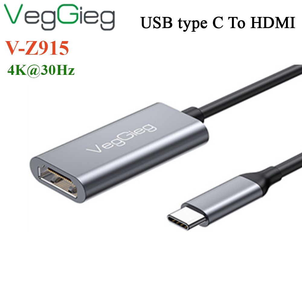 Bộ chuyển USB type C ra HDMI 4K*2k VEGGIEG V-Z915 - Phụ Kiện Điện Tử Việt Nam