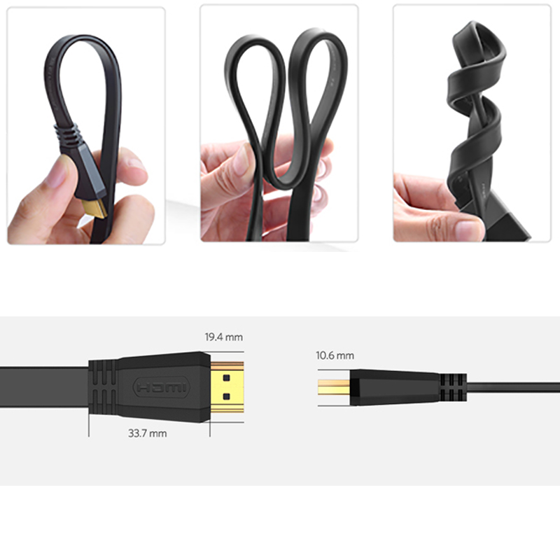 Dây HDMI 2.0 4K@60Hz dẹt mỏng UGREEN 1.5 Mét đến 5 Mét - Phụ Kiện Điện Tử Việt Nam cap hdmi 4k 2.0 ugreen det mong