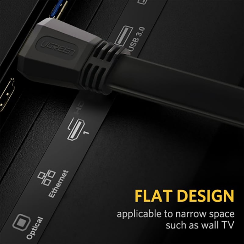 Dây HDMI 2.0 4K@60Hz dẹt mỏng UGREEN 1.5 Mét đến 5 Mét - Phụ Kiện Điện Tử Việt Nam cap hdmi 4k 2.0 ugreen det mong