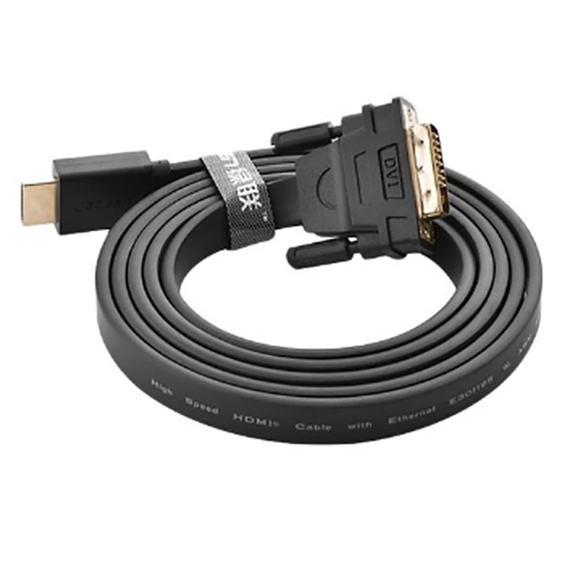 Cáp chuyển DVI sang HDMI dẹt mỏng UGREEN dài 1 mét đến 15 mét - Phụ Kiện Điện Tử Việt Nam cap hdmi ra dvi chinh hang ugreen det mong