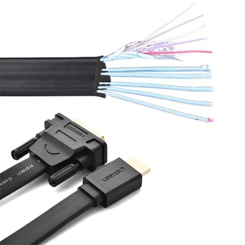 Cáp chuyển DVI sang HDMI dẹt mỏng UGREEN dài 1 mét đến 15 mét - Phụ Kiện Điện Tử Việt Nam cap hdmi ra dvi chinh hang ugreen det mong