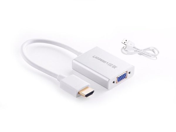 HDMI sang VGA Audio Ugreen 40212 có hỗ trợ cấp nguồn - Phụ Kiện Điện Tử Việt Nam HDMI sang VGA Audio Ugreen 40212 có hỗ trợ cấp nguồn - Phụ Kiện Điện Tử Việt Nam